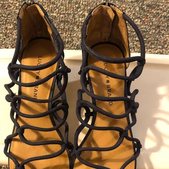 Wm's Lucky Brand wedge sandals - Picture 1 of 8